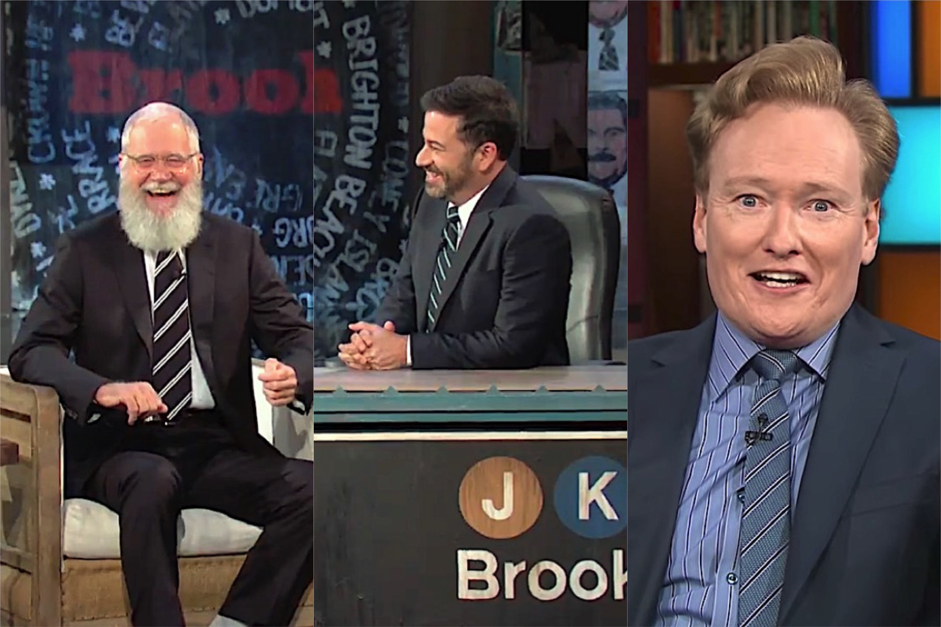 Conan O&#039;Brien and David Letterman talk about a gift horse