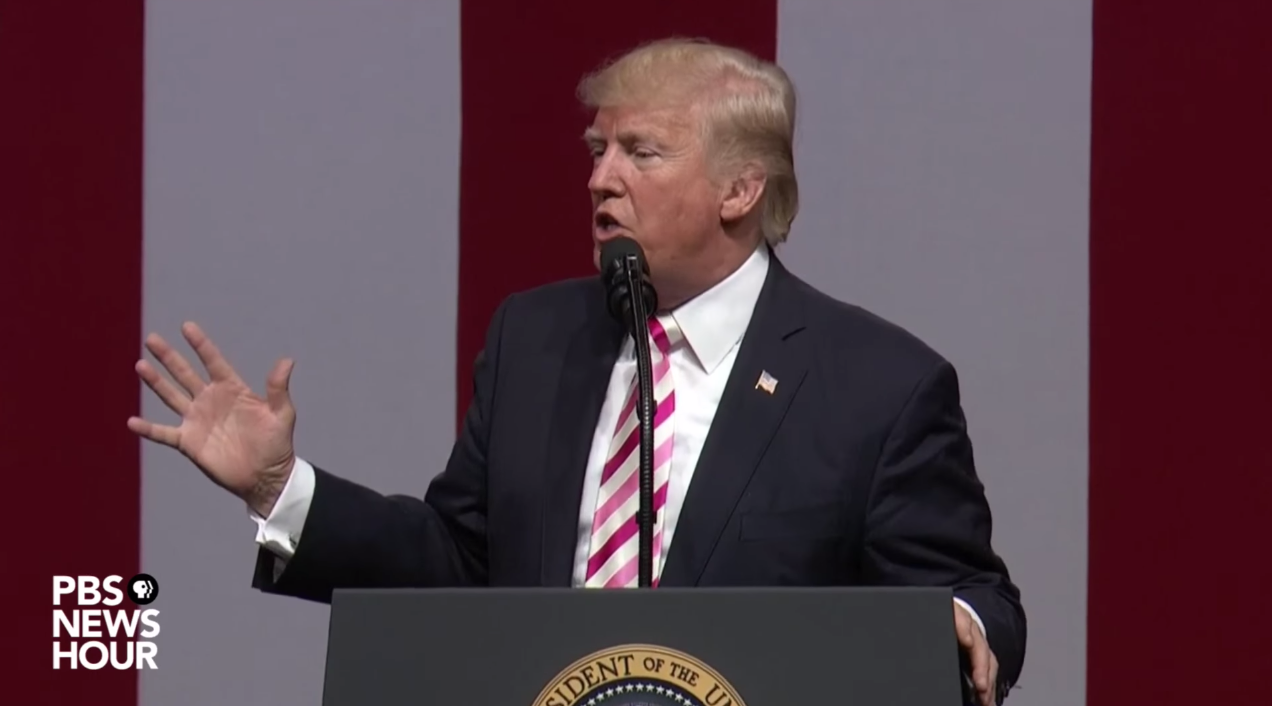 President Trump speaks in Alabama