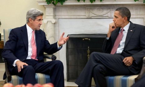 John Kerry and President Obama