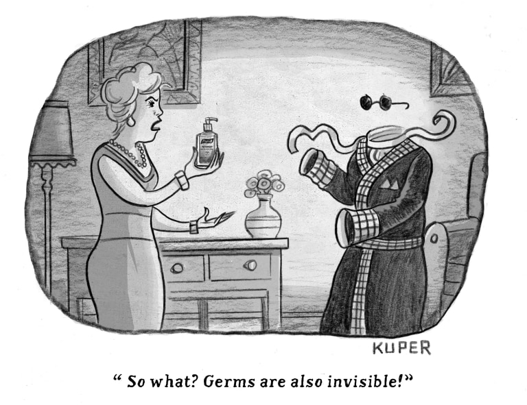 Editorial Cartoon U.S. invisible man coronavirus