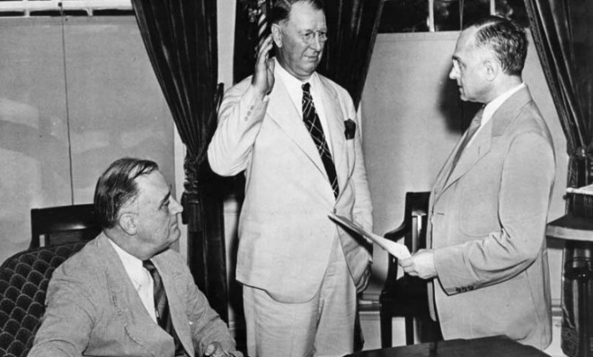 Franklin Roosevelt and Frank Knox
