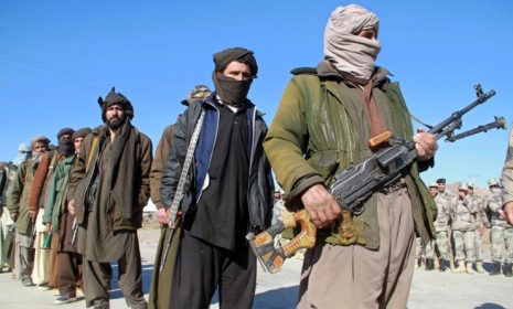 Taliban militants joining the Afghan government&#039;s reconciliation and reintegration program