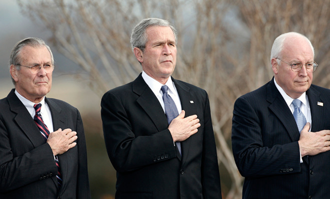 Rumsfeld, Bush, Cheney