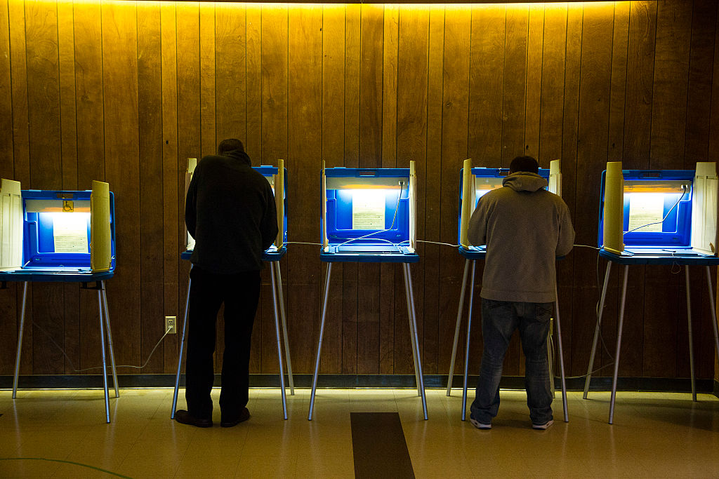 Voter cast ballots in Milwaukee