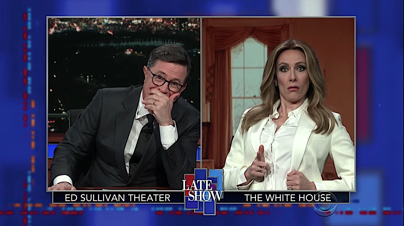 Stephen Colbert interviews &quot;Melania Trump&quot;