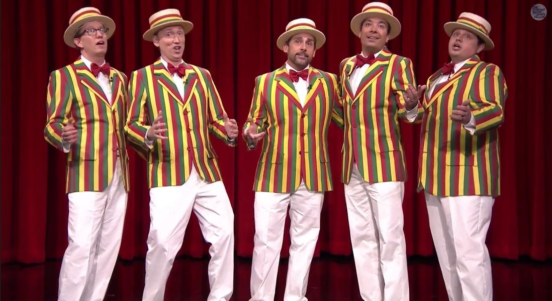Steve Carell joins Jimmy Fallon for a barbershop rendition of &#039;Sexual Healing&#039;