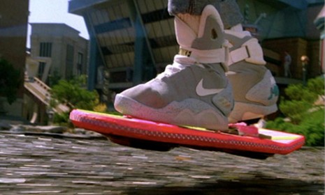 The hoverboard in &quot;Back to the Future II&quot;