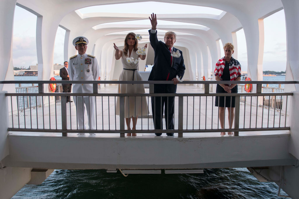 President Trump visits Pearl Harbor