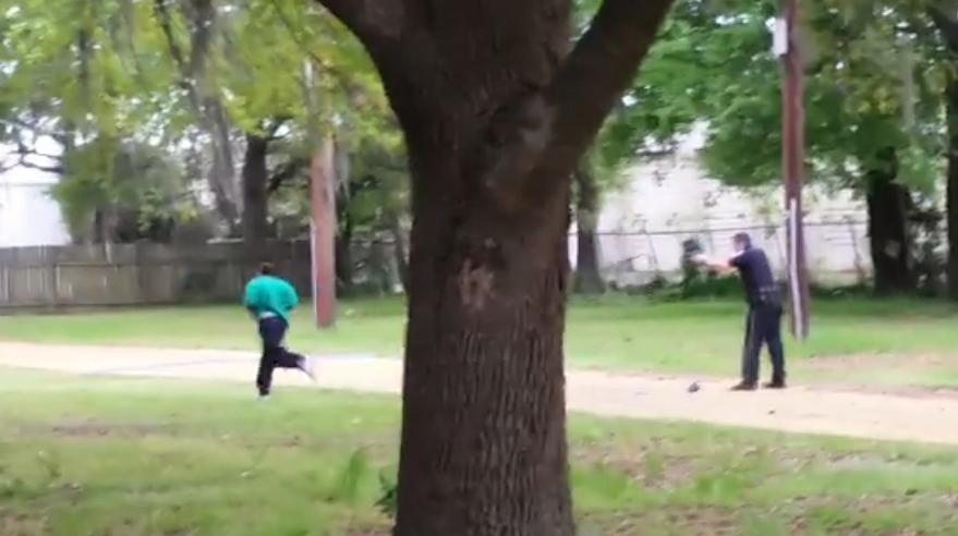 Image from video of police-involved shooting.