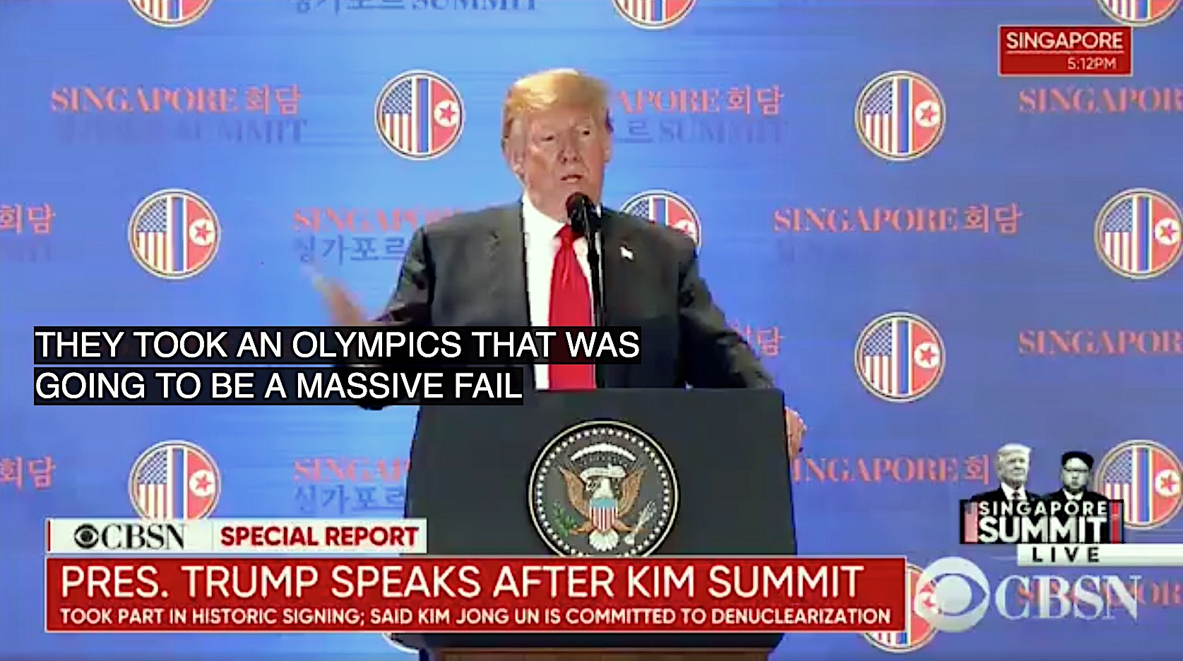 Trump says North Korea saved South Korea&#039;s Olympics