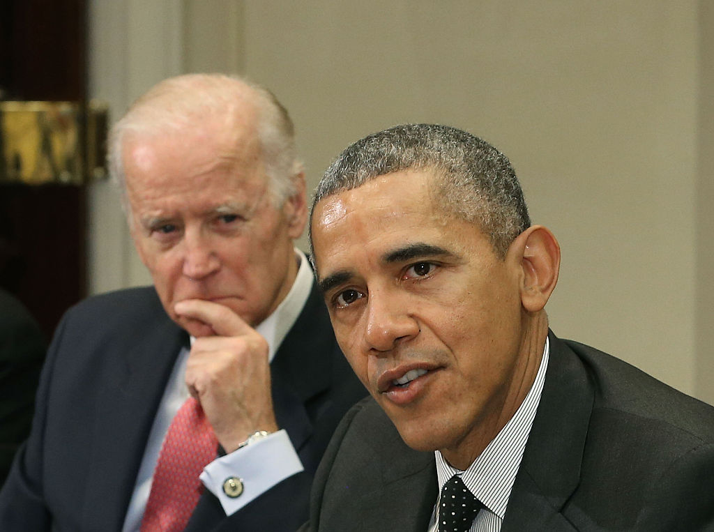 Barack Obama and Joe Biden. 