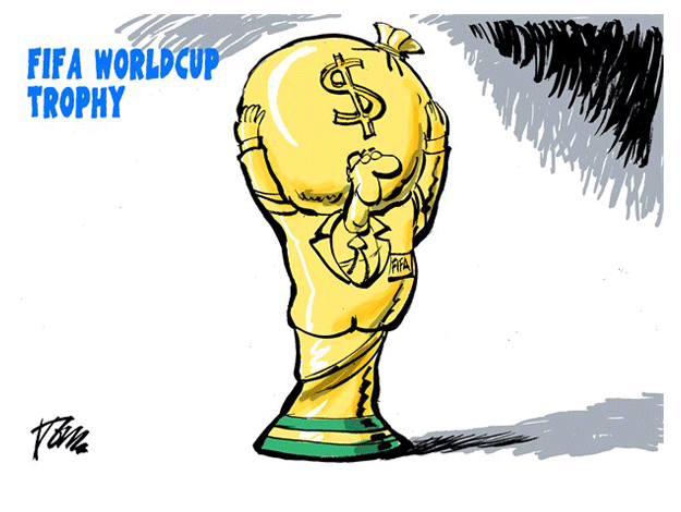 Editorial cartoon Fifa World Cup