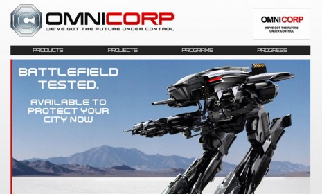 Jose Padhila&#039;s new RoboCop, ï»¿featuring this ED-209 robotic killing machine, hits theaters in August 2013.
