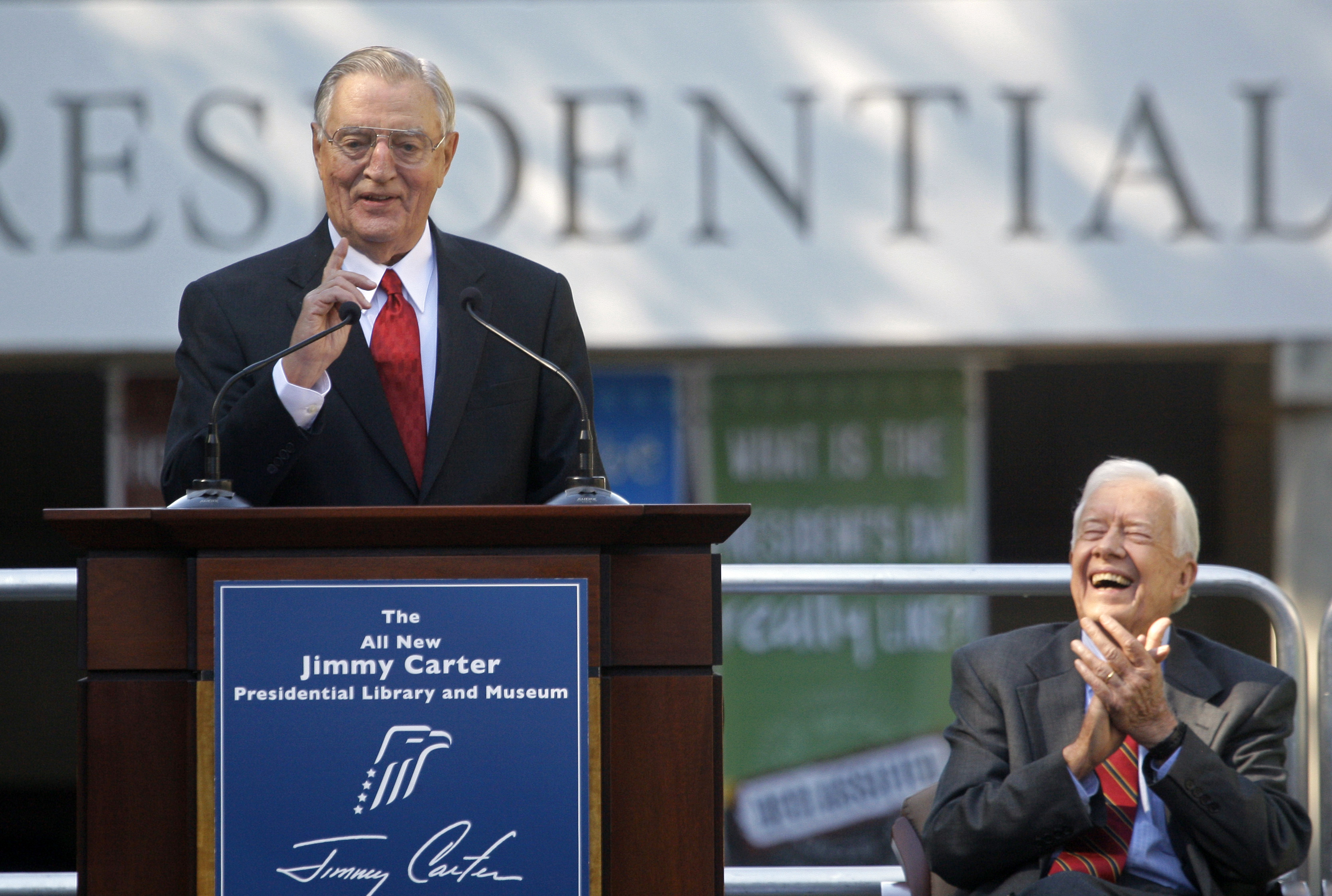Walter Mondale and Jimmy Carter.
