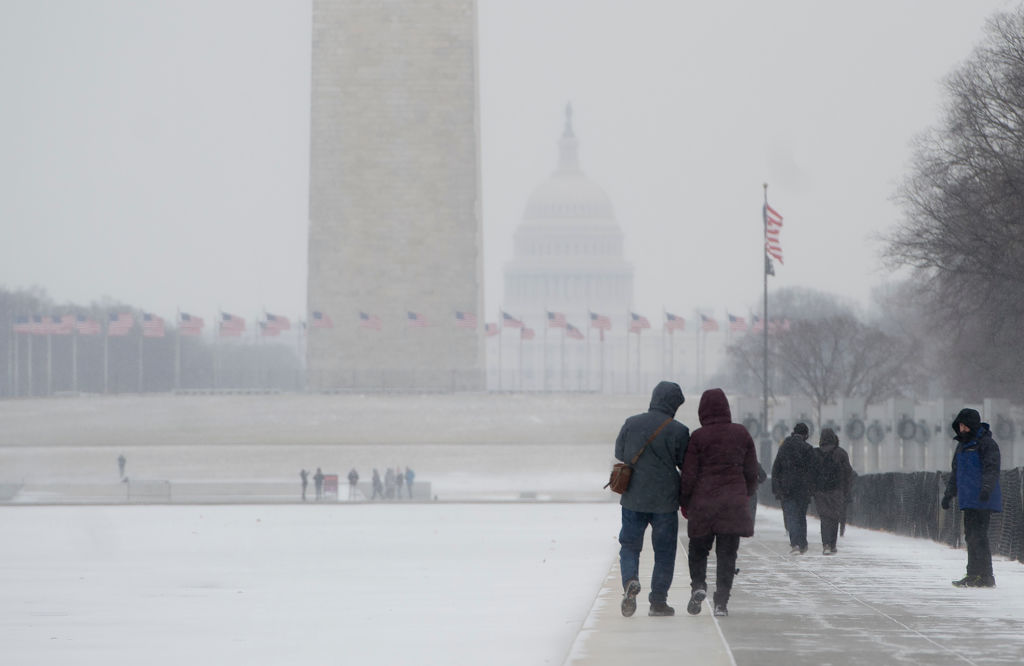 Snow in Washington D.C.
