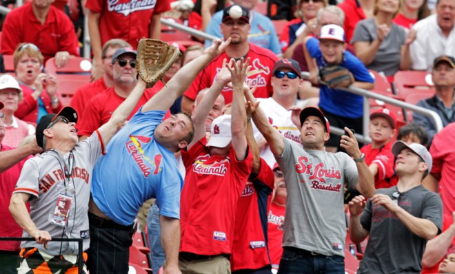 Walking away with a foul ball in hand can be downright miraculous.
