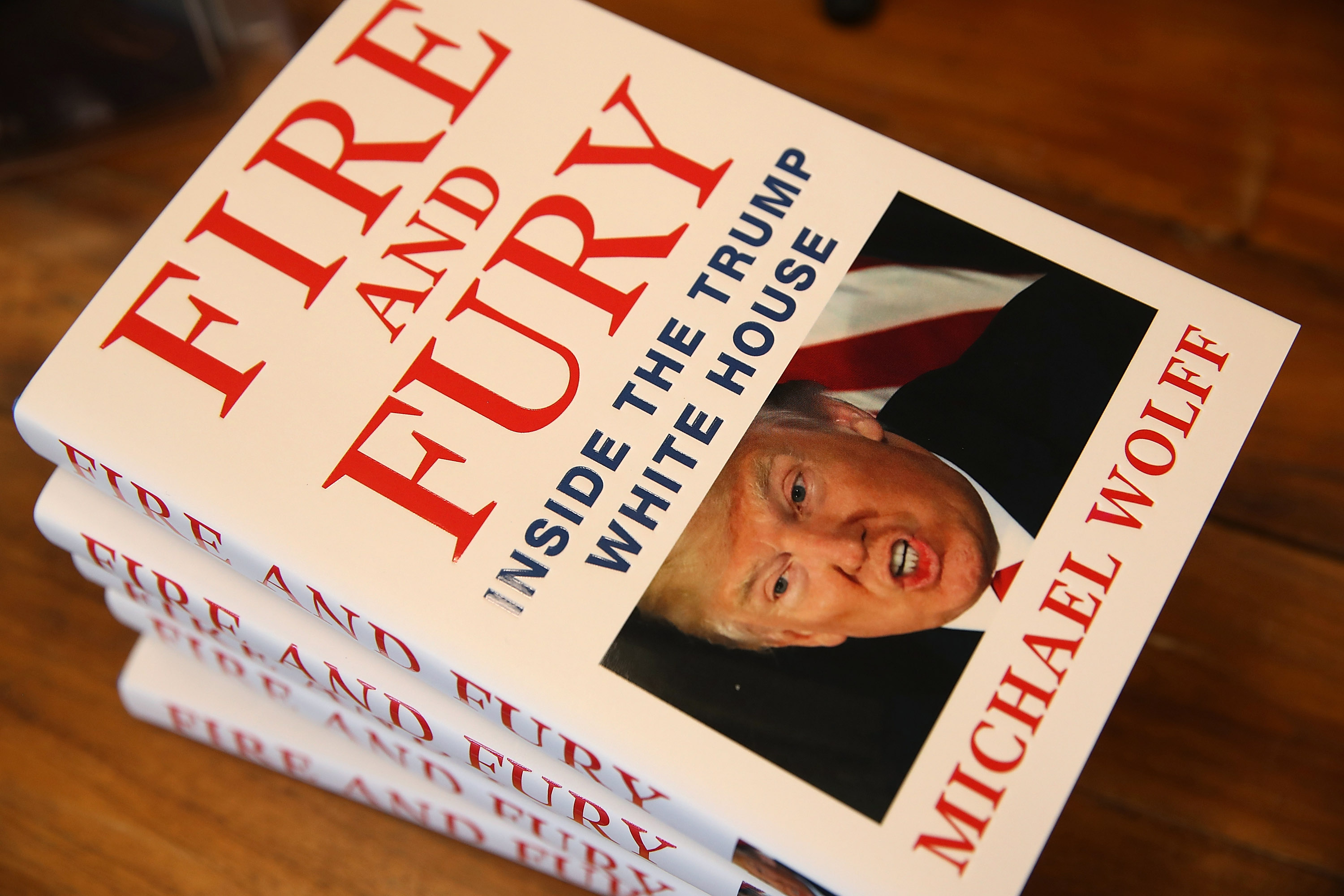 The cover of &#039;Fire and Fury&#039;