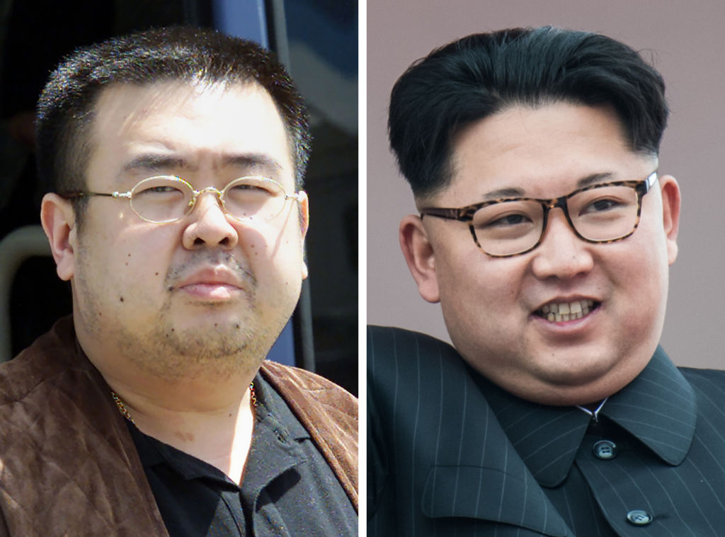 Kim Jong-Nam, left, and Kim Jong-Un.