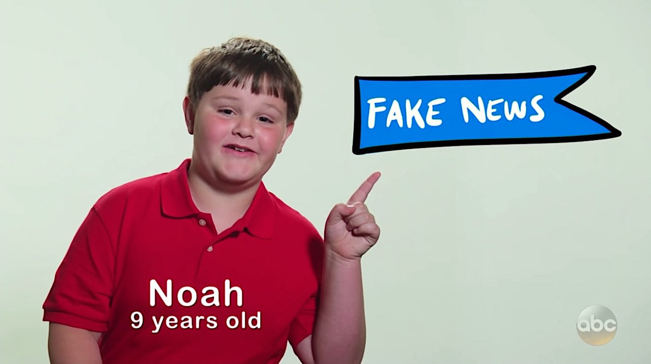 Jimmy Kimmel asks Noah to explain &quot;fake news&quot;