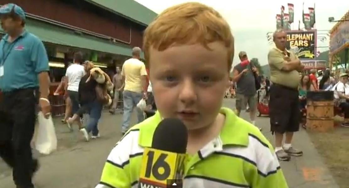 &#039;Apparently,&#039; it&#039;s this kid&#039;s first time on live TV, but you wouldn&#039;t know it by his awesome comments