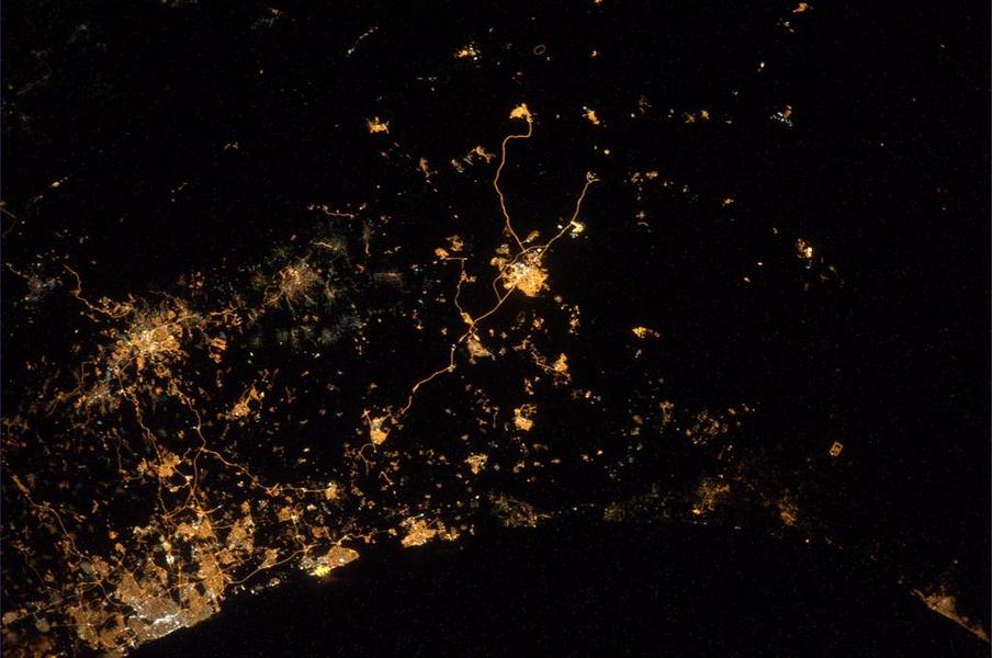 From space, astronaut snaps photos of rocket fire, explosions in Israel and Gaza