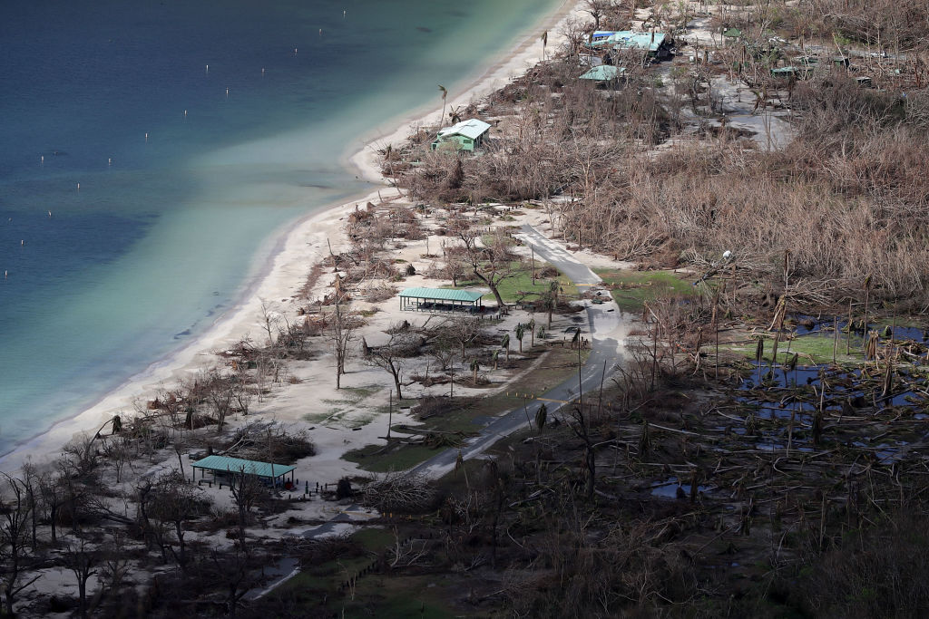 Devastation on the U.S. Virgin Islands from Hurricane Irma.