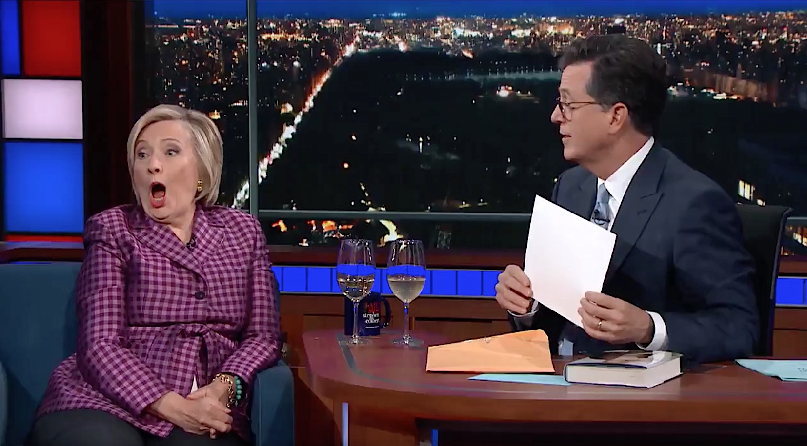 Stephen Colbert has a gift for Hillary Clinton