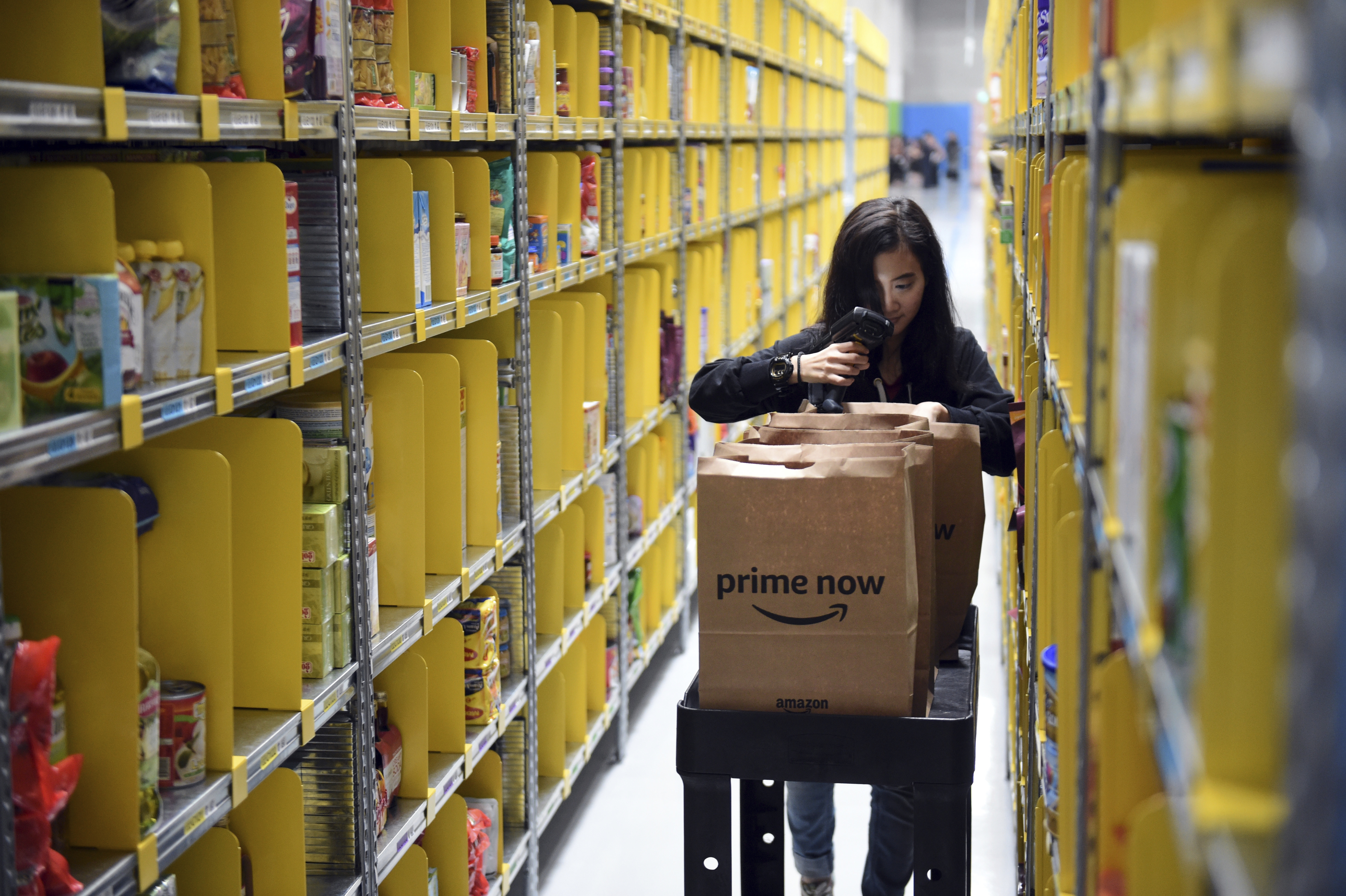 An Amazon Prime Now warehouse.