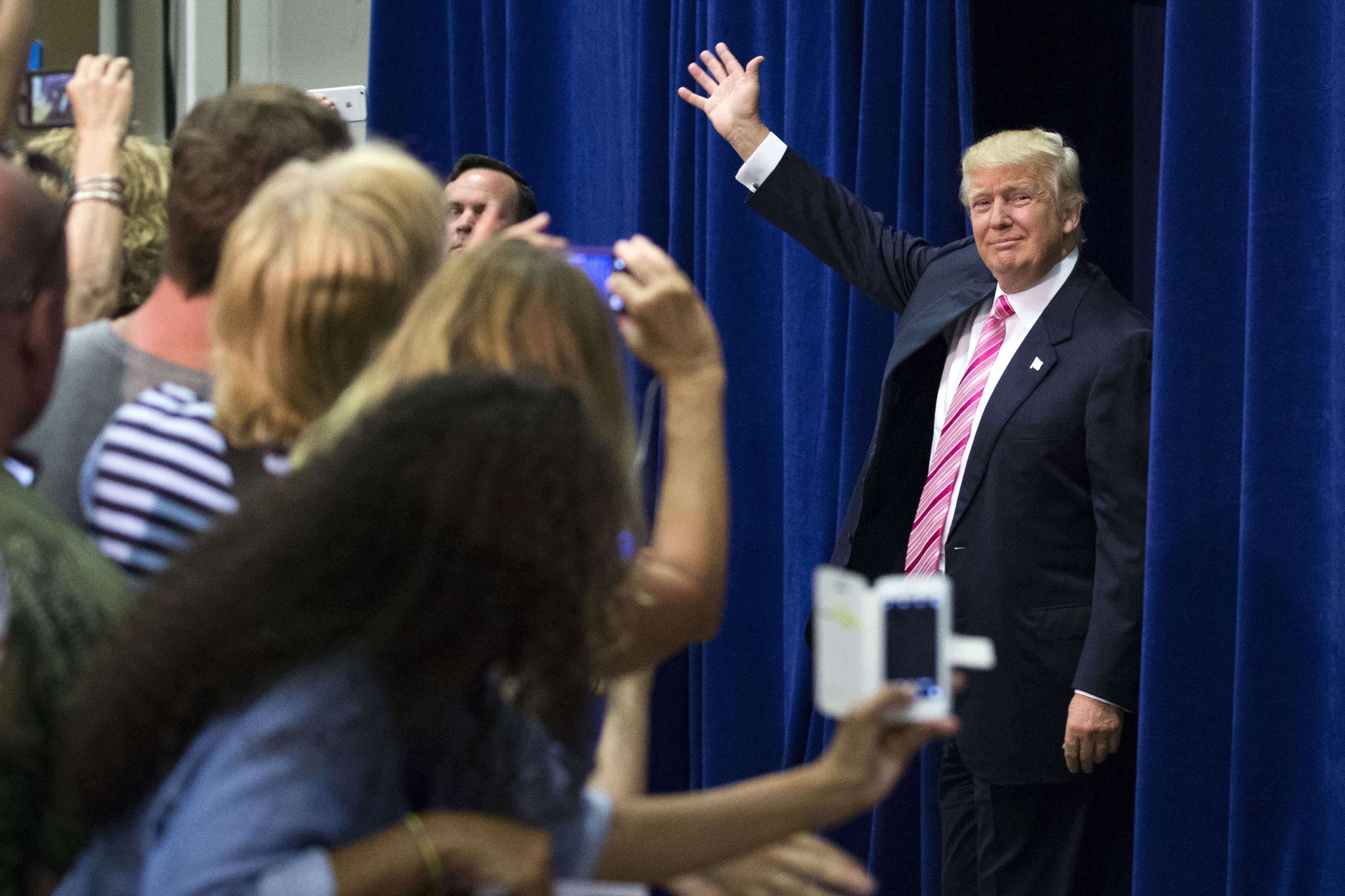 Donald Trump and his adoring fans.