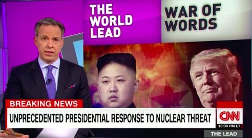 Jake Tapper reminds viewers that what Trump is tweeting about the nuclear button is not normal.