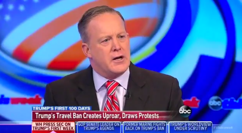 Sean Spicer appears on ABC.