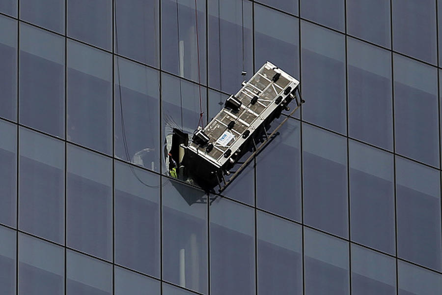 Why the 1WTC window washers were up there in the first place