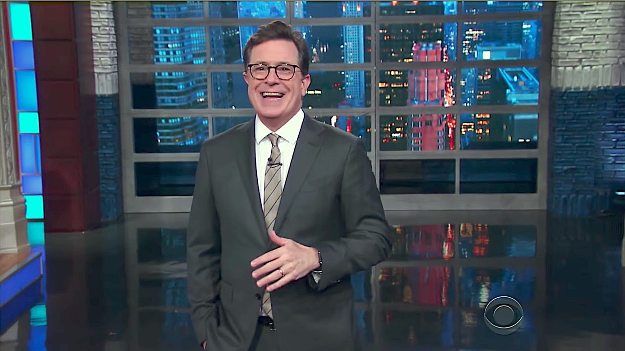 Stephen Colbert recaps Trump in the Middle East