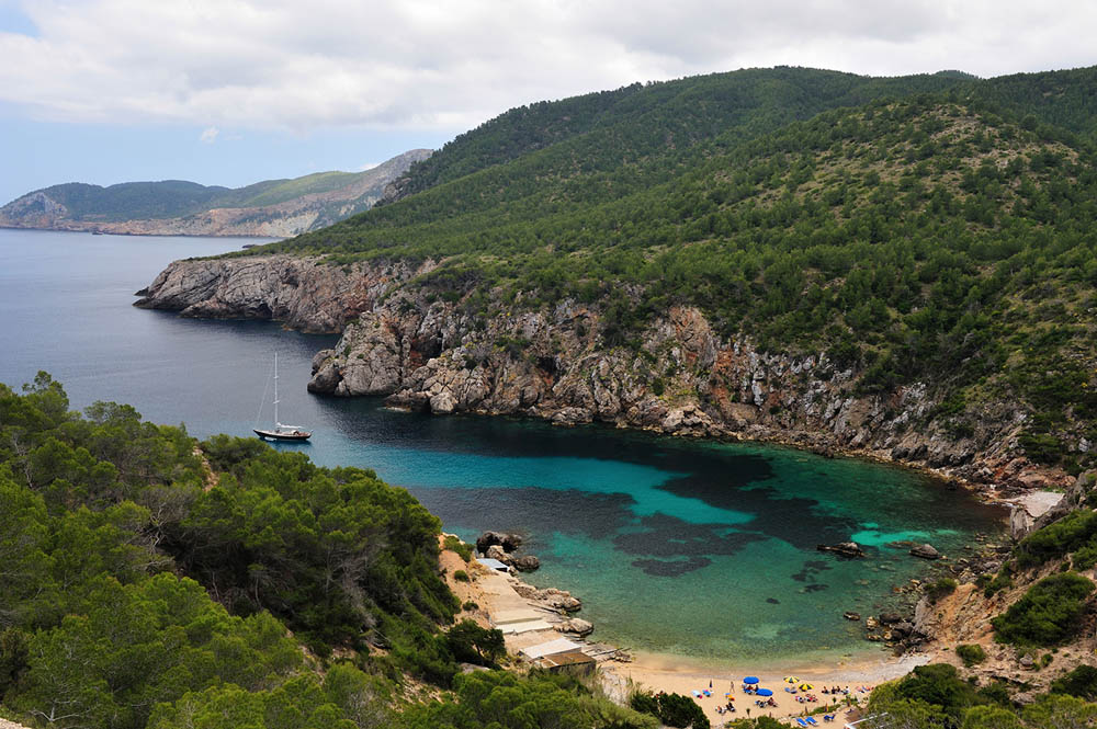Cala d&#039;en Serra, a bay in northern Ibiza.