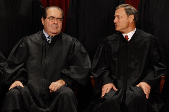 Justices Antonin Scalia and John Roberts