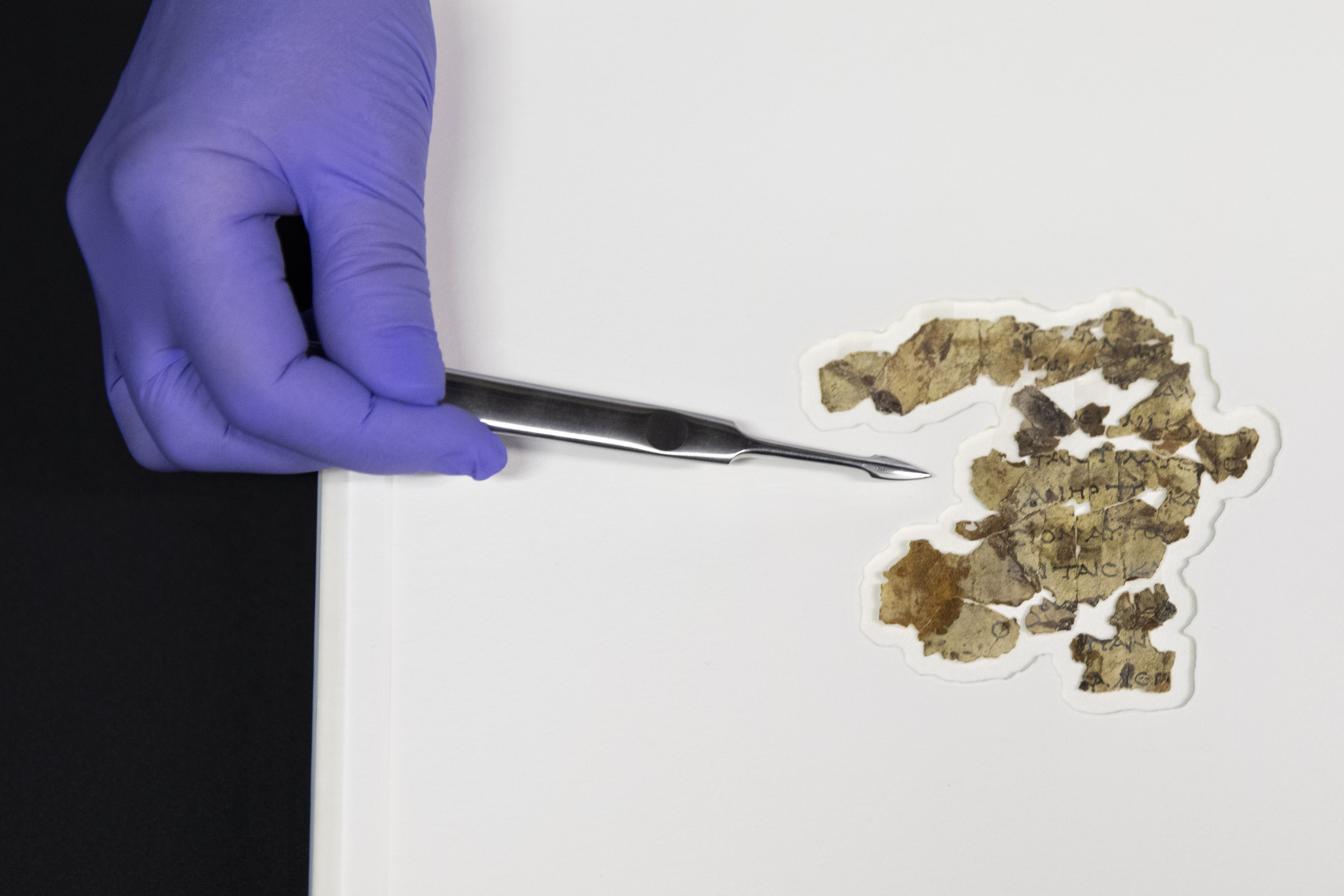 Dead Sea Scroll fragments.