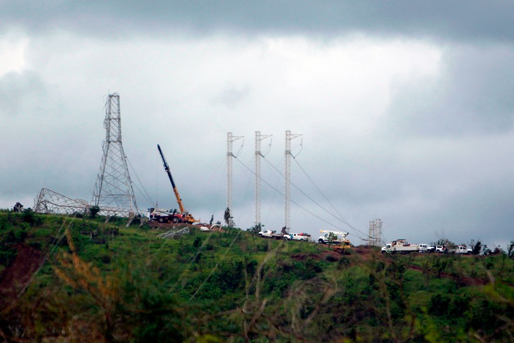 Power lines in Puerto Rico.