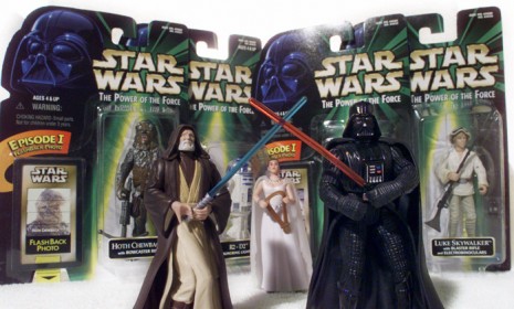 Star Wars action figures Darth Vader (right) and Obi-Wan Kenobi (left), have finally been admitted into The National Toy Hall of Fame.