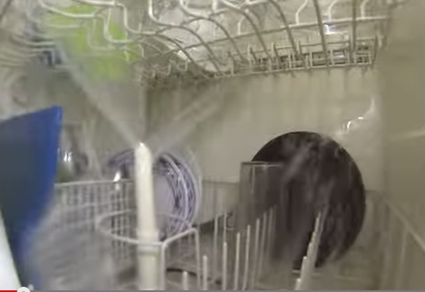 Camera shows what really goes on inside your dishwasher