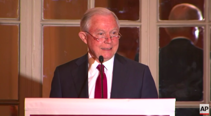 Jeff Sessions jokes about separating parents from their children at the border.