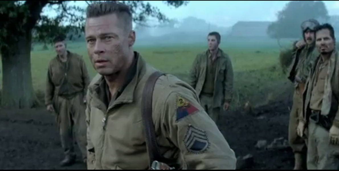 Brad Pitt revisits World War II in the intense Fury trailer