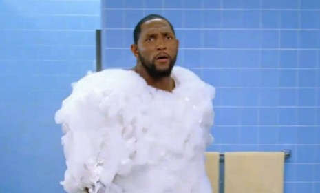 Baltimore Ravens star linebacker Ray Lewis is the new spokesman for Old Spice. 