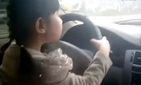 Toddler driving