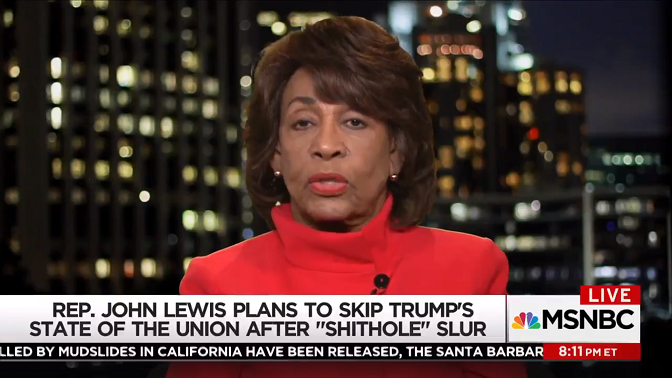 Rep. Maxine Waters on MSNBC