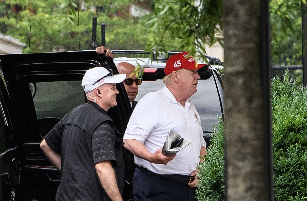 Trump at his golf resort