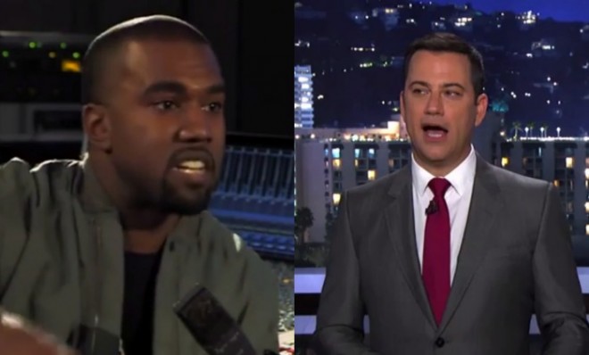 Kanye West and Jimmy Kimmel