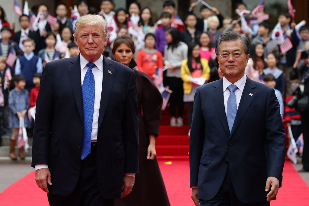 U.S. President Donald Trump and South Korean President Moon Jae-In.