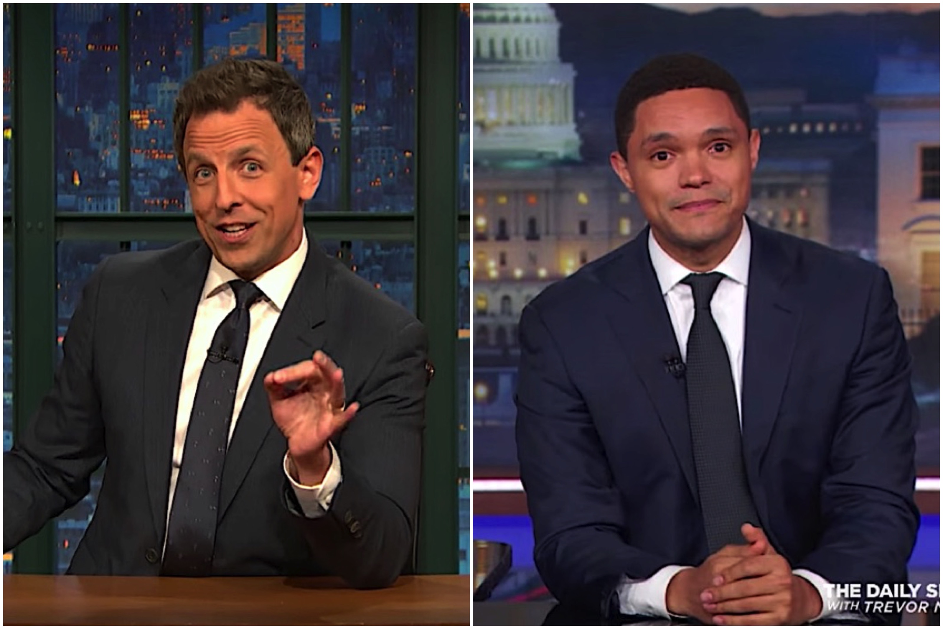 Seth Meyers and Trevor Noah defend Michelle Wolf