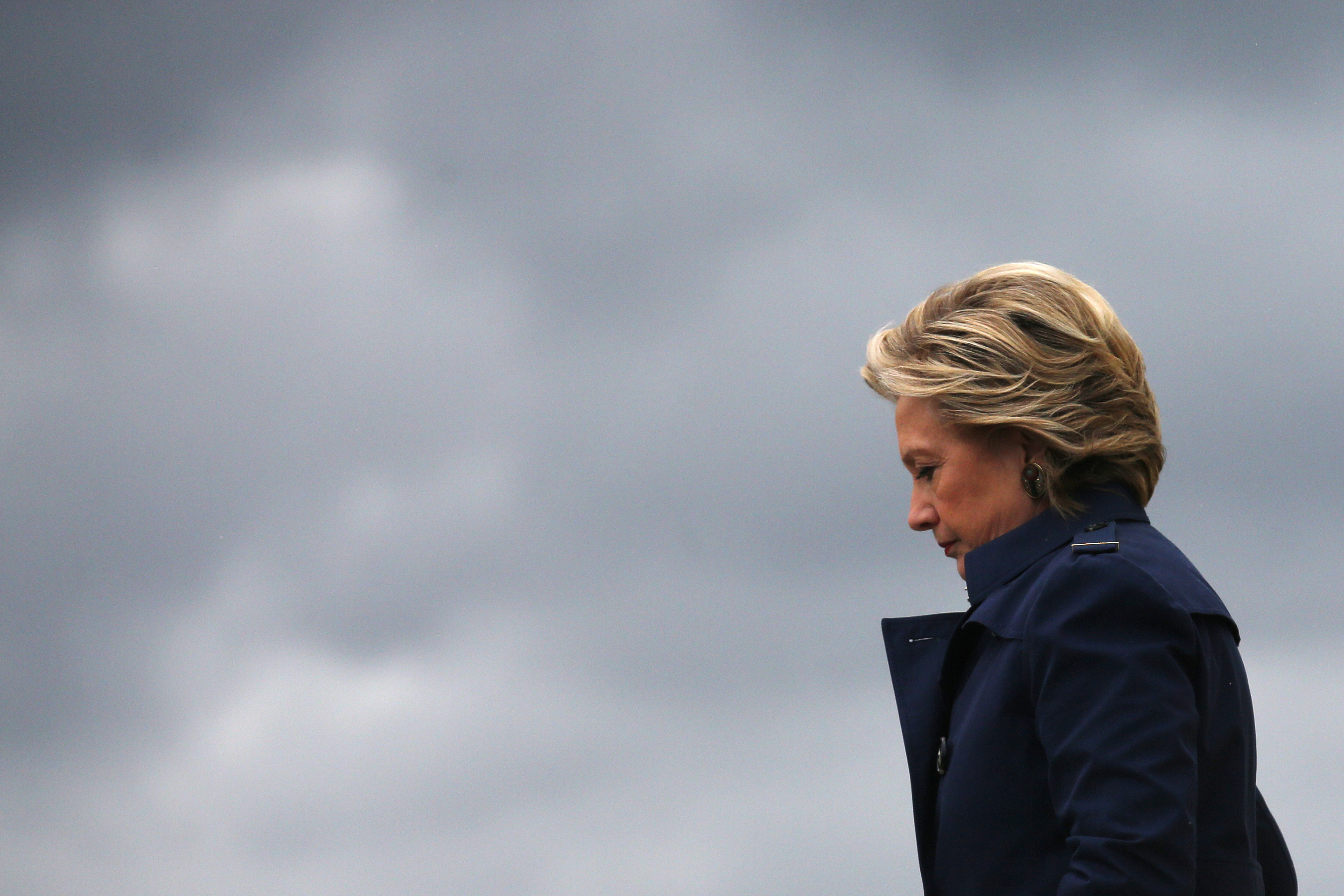 Stormy weather for the Democratic presidential nominee.