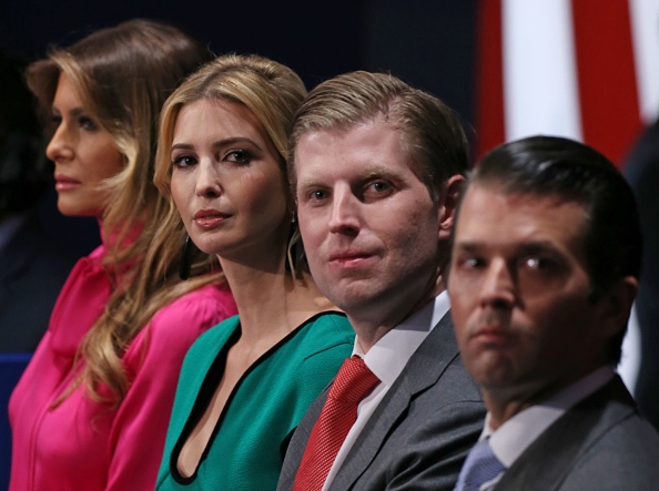Three of the children of Donald Trump.